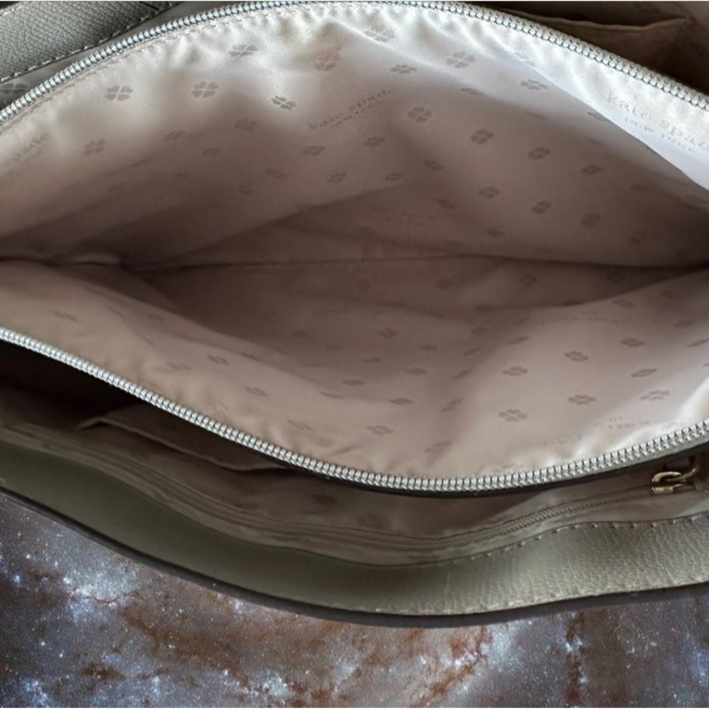 Kate Spade Gray Molly Large Work Leather Tote - Picture 9 of 15